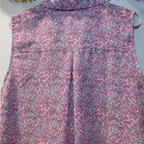 H&M Pink Floral Sleeveless Button-Down Shirt - Picture 10 of 11